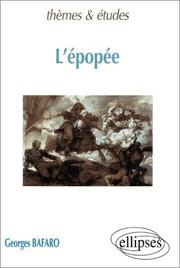 Cover of: L'épopée