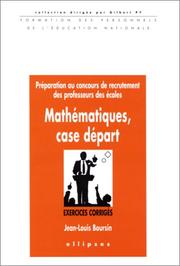 Cover of: Mathématiques, case départ: Préparation au concours de recrutement des professeurs des écoles, exercices corrigés