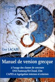 Manuel de version grecque