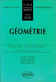 Cover of: Géométrie