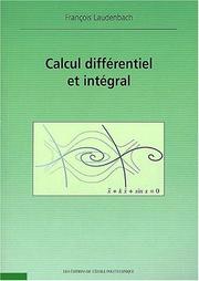 Cover of: Calcul differentiel et intégral