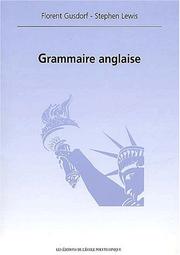 Grammaire anglaise by Lewis Gusdorf