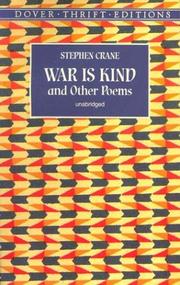 Cover of: War is kind, and other poems