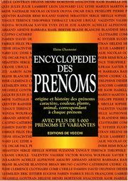 Cover of: Encyclopédie des prénoms