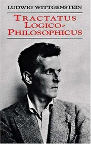 Cover of: Tractatus logico-philosophicus by Ludwig Wittgenstein
