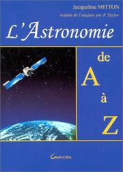 Cover of: L'Astronomie de A à Z