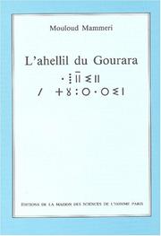 Cover of: L'Ahellil du Gourara by Mammeri