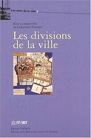 Cover of: Les divisions de la ville by Topalov/