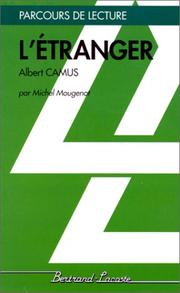 Cover of: L'Etranger. Albert Camus