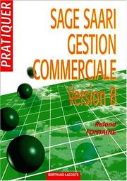 Cover of: SAGE-SAARI gestion commerciale 100 : version 8 en euros