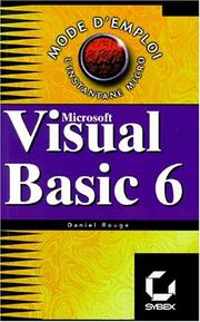 Cover of: Visual BASIC 6  by Daniel Rougé