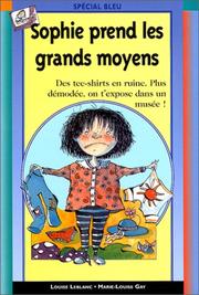 Cover of: Sophie prend les grands moyens