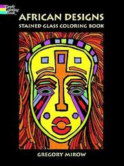 Cover of: African Designs Stained Glass Coloring Book by Gregory Mirow