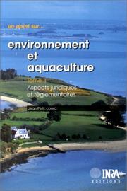 Cover of: Environnement et aquaculture, coffret ( 2 Tomes)