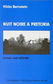 Cover of: Nuit noire à Pretoria