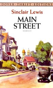 Cover of: Main Street by Sinclair Lewis