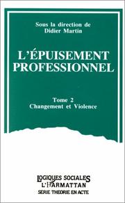 Cover of: L'Epuisement professionnel
