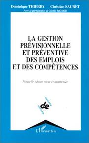 La Gestion prévisionnelle et préventive des emplois et des compétences by Dominique Thierry