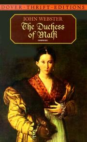 Cover of: The Duchess of Malfi by John Webster