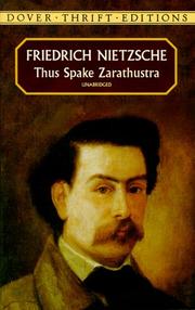 Cover of: Thus spake Zarathustra by Friedrich Nietzsche
