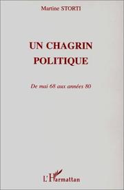 Cover of: Un chagrin politique by Storti Martine