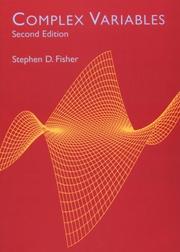 Cover of: Complex variables by Stephen D. Fisher