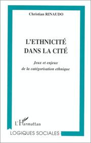 Cover of: L'ethnicite dans la cite by Christian Rinaudo
