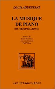 Cover of: La musique de piano by Aguettant Louis