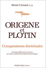 Cover of: Origène et Plotin by Henri Crouzel