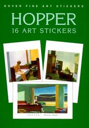 Cover of: Hopper: 16 Art Stickers (Fine Art Stickers)