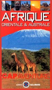 Afrique Orientale & Australe by Guide Gallimard