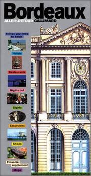Cover of: Bordeaux (en anglais)