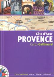 Cover of: Côte d'Azur : Provence