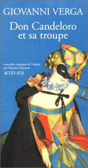 Cover of: Don Candeloro et sa troupe by Giovanni Verga