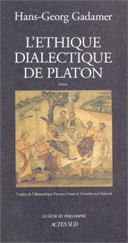 Cover of: L'éthique dialectique de Platon