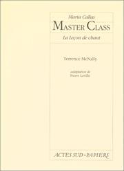 Cover of: Master class  by Terrence McNally