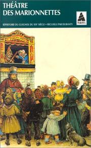 Cover of: Théâtre des marionnettes