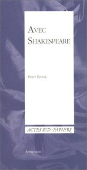 Apprendre 8 by Brook Peter, Peter Brook