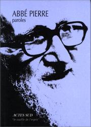 Cover of: Paroles by Abbé Pierre