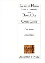 Cover of: Laurel et Hardy vont au paradis, suide "Black-Out" et de "Cache-Cache"