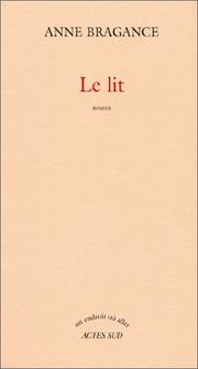 Cover of: Le lit