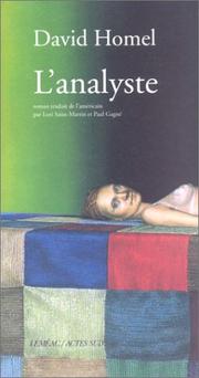 Cover of: L'Analyste by David Homel, Lori Saint-Martin, Paul Gagné