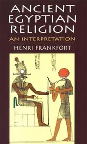 Cover of: Ancient Egyptian Religion by Henri Frankfort