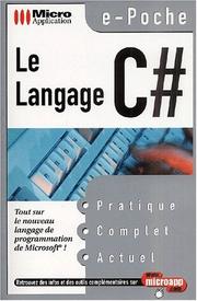 Cover of: Poche langage c#