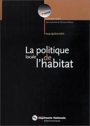 Cover of: La Politique locale de l'habitat