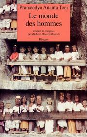 Cover of: Le Monde des hommes