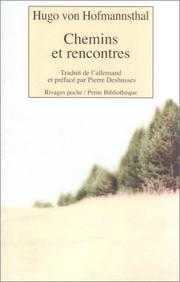 Cover of: Chemins et rencontres
