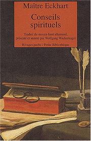 Cover of: Conseils spirituels
