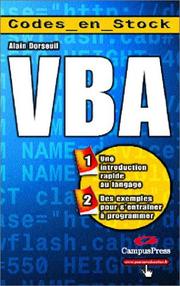 Cover of: Vba