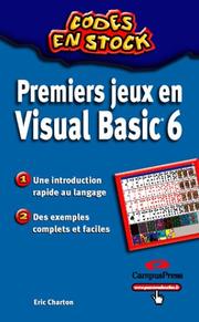 Cover of: Premiers jeux en VB by Eric Charton